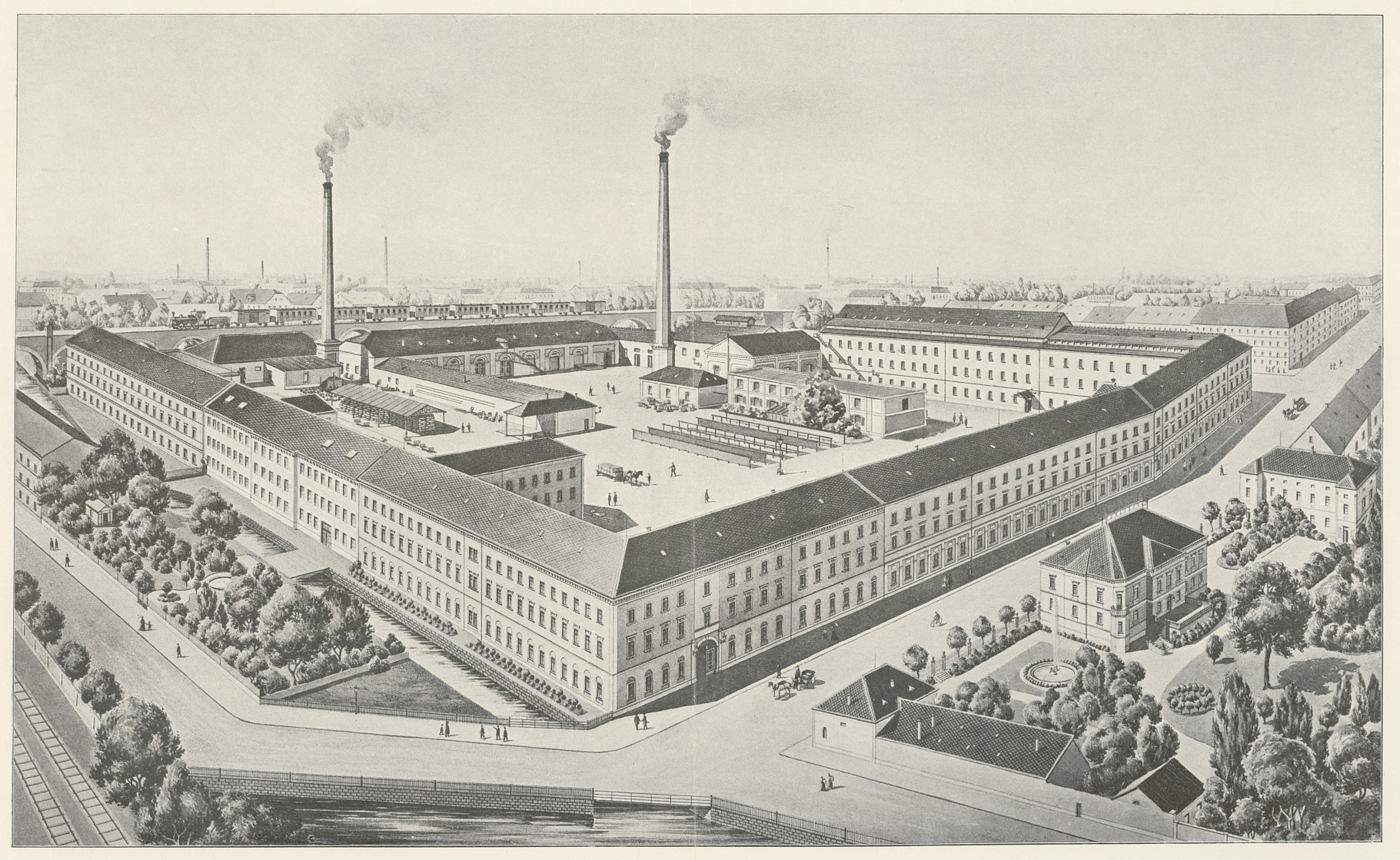 Offermannova továrna, kolem roku 1911