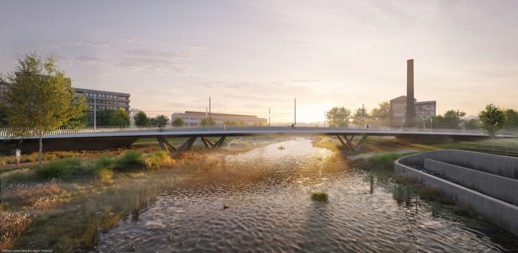 Nový elegantní most přes řeku Svitavu navrhnou architekti z Londýna