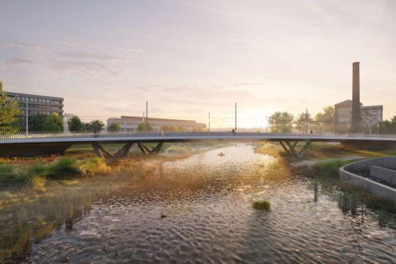 Nový most přes řeku Svitavu