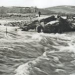 Rozvodněná Svratka v Bystrci, povodeň v roce 1933