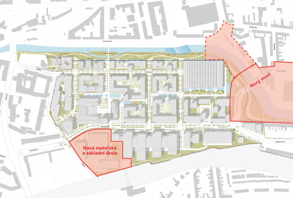 Dvě architektonické soutěže pro novou čtvrť na nábřeží Svitavy