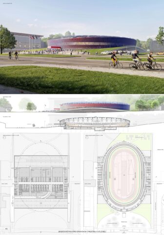 Sportovní hala pro dráhovou cyklistiku a atletiku - Marek Chalupa architekti s.r.o.