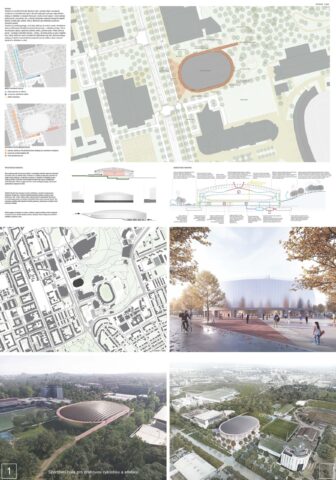 Sportovní hala pro dráhovou cyklistiku a atletiku - Atelier bod architekti s.r.o.