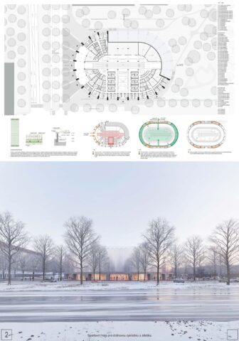 Sportovní hala pro dráhovou cyklistiku a atletiku - Atelier bod architekti s.r.o.