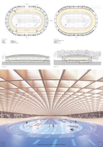 Sportovní hala pro dráhovou cyklistiku a atletiku - Atelier bod architekti s.r.o.