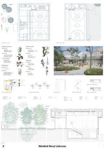 Náměstí Nový Lískovec - Onswerk architecten, Ondřej Pecháček, Matouš Pluhař