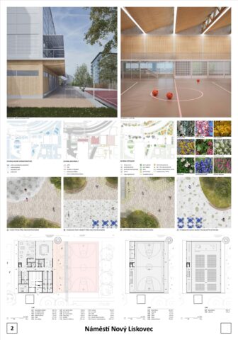 Náměstí Nový Lískovec - Grido, architektura a design, s.r.o., Sebastian Sticzay, MgA. Jakub Herza Matyáš Kytka, Vojtěch Kettner