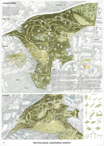 Revitalizace lesoparku Akátky - Till Rehwaldt / Rehwaldt Landscape Architects