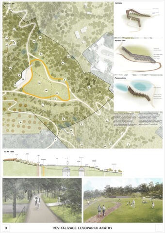 Revitalizace lesoparku Akátky - Till Rehwaldt / Rehwaldt Landscape Architects