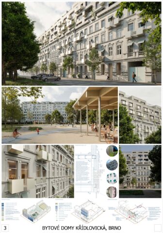 Bytové domy Křídlovická, Brno - studio AEIOU s.r.o.