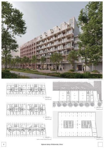 Bytové domy Křídlovická, Brno - FENOMEN SPACE s.r.o.